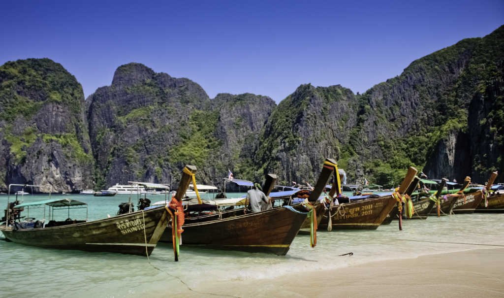 Long Tail boat Phi Phi Island, Thailand