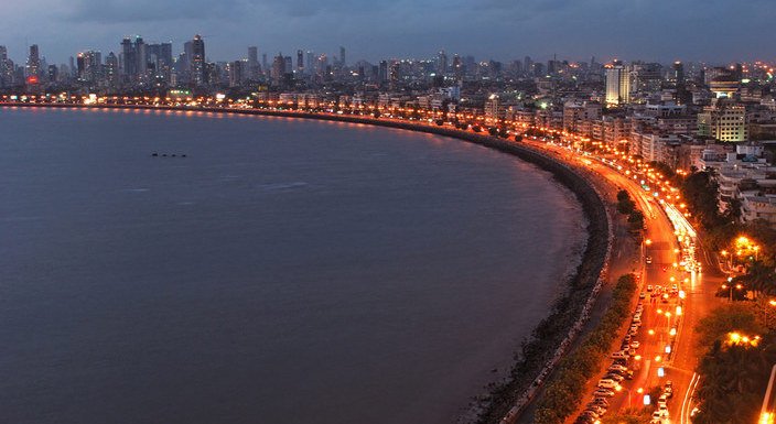 Marine Drive at Night life